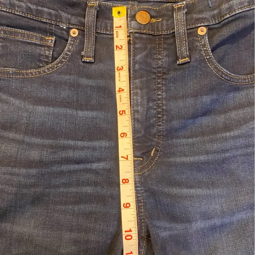 Madewell Dark Wash 10 Inch High Rise Skinny Jeans - Picture 11 of 11